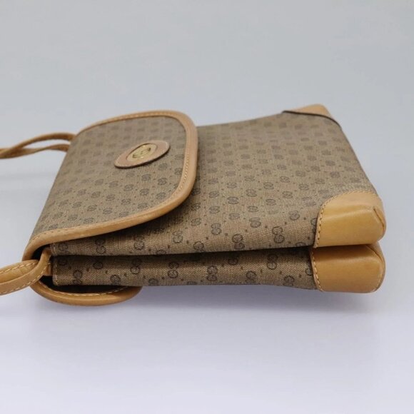 GUCCI Micro GG Supreme Shoulder Bag PVC Beige Brown gold 007 92 5548 Auth 112193 - Picture 5 of 16